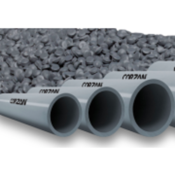 Professional Plastics Gray CPVC Schedule 80 Pipe, 1.000 Nominal X 20 FT [Each] TCPVCGY1.000X20FTSCH80